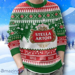 Stella Artois United Kingdom Beer Ugly Christmas Sweater New Design Product Photo 4