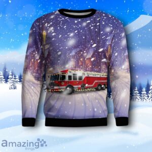 Suffern, New York, Tallman Fire District AOP Ugly Christmas Sweater Product Photo 2
