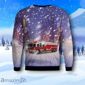 Suffern, New York, Tallman Fire District AOP Ugly Christmas Sweater Product Photo 3