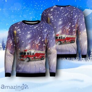 Suffern, New York, Tallman Fire District AOP Ugly Christmas Sweater Product Photo 1