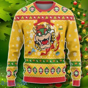 Super Mario Bowser Custom Ugly Christmas Sweater Impressive Gift Product Photo 1