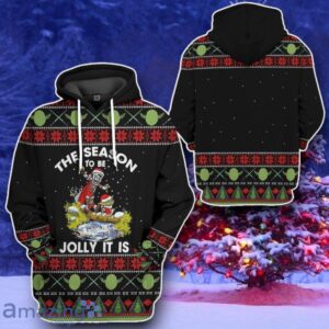 S.W Yoda And Mandalorian Christmas Ugly Sweater Tshirt Hoodie Apparel Style Gift image S.W Yoda And Mandalorian Christmas Ugly Sweater Tshirt Hoodie Apparel Style Gift Product Photo 2