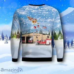 Tallahassee, Florida, Tallahassee Fire Department AOP Christmas Sweater Product Photo 3