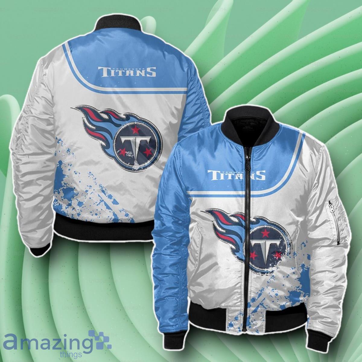 Tennessee Titans Bomber 3D Beautiful Gift For Everyone image Tennessee Titans Bomber 3D Beautiful Gift For Everyone Product Photo 1