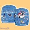 Tennessee Titans NFL Snoopy and Woodstock Cute Personalized Number Christmas Ugly Sweater New Gift Limited Edition