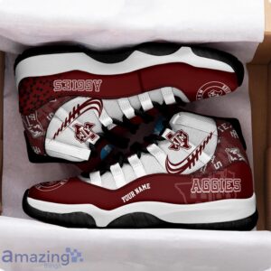 Texas A&M Aggies Air Jordan 11 Sneakers Custom Name Sport Team Shoes For Men And Women Product Photo 2