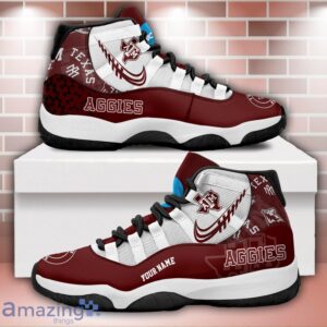 Texas A&M Aggies Air Jordan 11 Sneakers Custom Name Sport Team Shoes For Men And Women Product Photo 1