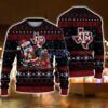 Texas A&M Aggies Santa Claus Dabbing Funny Ugly Christmas Sweater For Men And Women