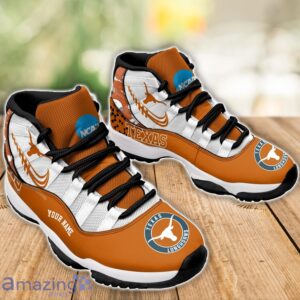 Texas Longhorns Air Jordan 11 Sneakers Custom Name Sport Team Shoes For Men And Women Product Photo 3