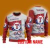 Texas Rangers MLB Custom Name Christmas Ugly Sweater 3D For Men Women