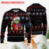 Texas Tech Red Raiders Custom Name And Number For Fans Chrismas Ugly Sweater Holiday Gift