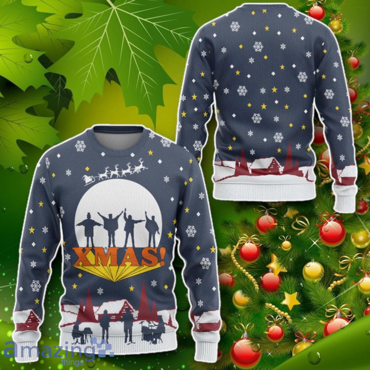 The B Ugly Christmas Custom Ugly Sweater Impressive Gift image The B Ugly Christmas Custom Ugly Sweater Impressive Gift Product Photo 2