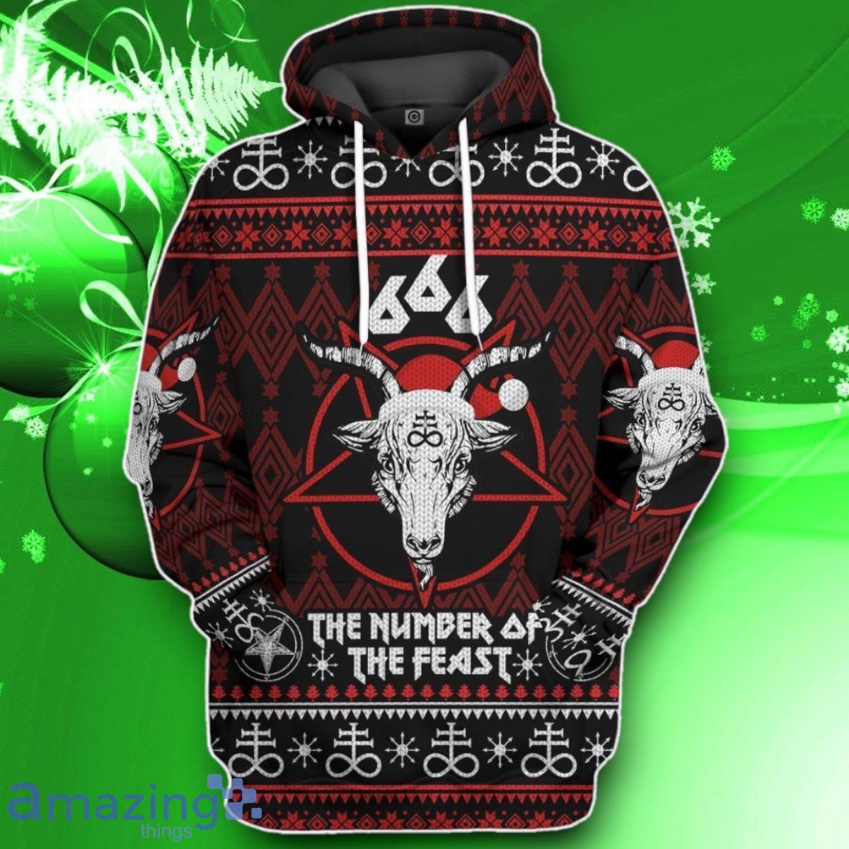 The Number Of The Feast Ugly Christmas Sweater Impressive Gift Custom Hoodie Apparel image The Number Of The Feast Ugly Christmas Sweater Impressive Gift Custom Hoodie Apparel Product Photo 1