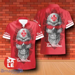 Tim Hortons Sukull Rose 3D Hawaiian Shirt & Shorts For Men Women Product Photo 2