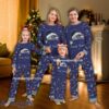Tired Santa Hat Logo Seattle Seahawk Christmas Family Pajamas Set For Men Women Kids