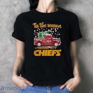Tis The Season Kansas City Chiefs Christmas Shirt image Tis The Season Kansas City Chiefs Christmas Shirt - Ladies T-Shirt