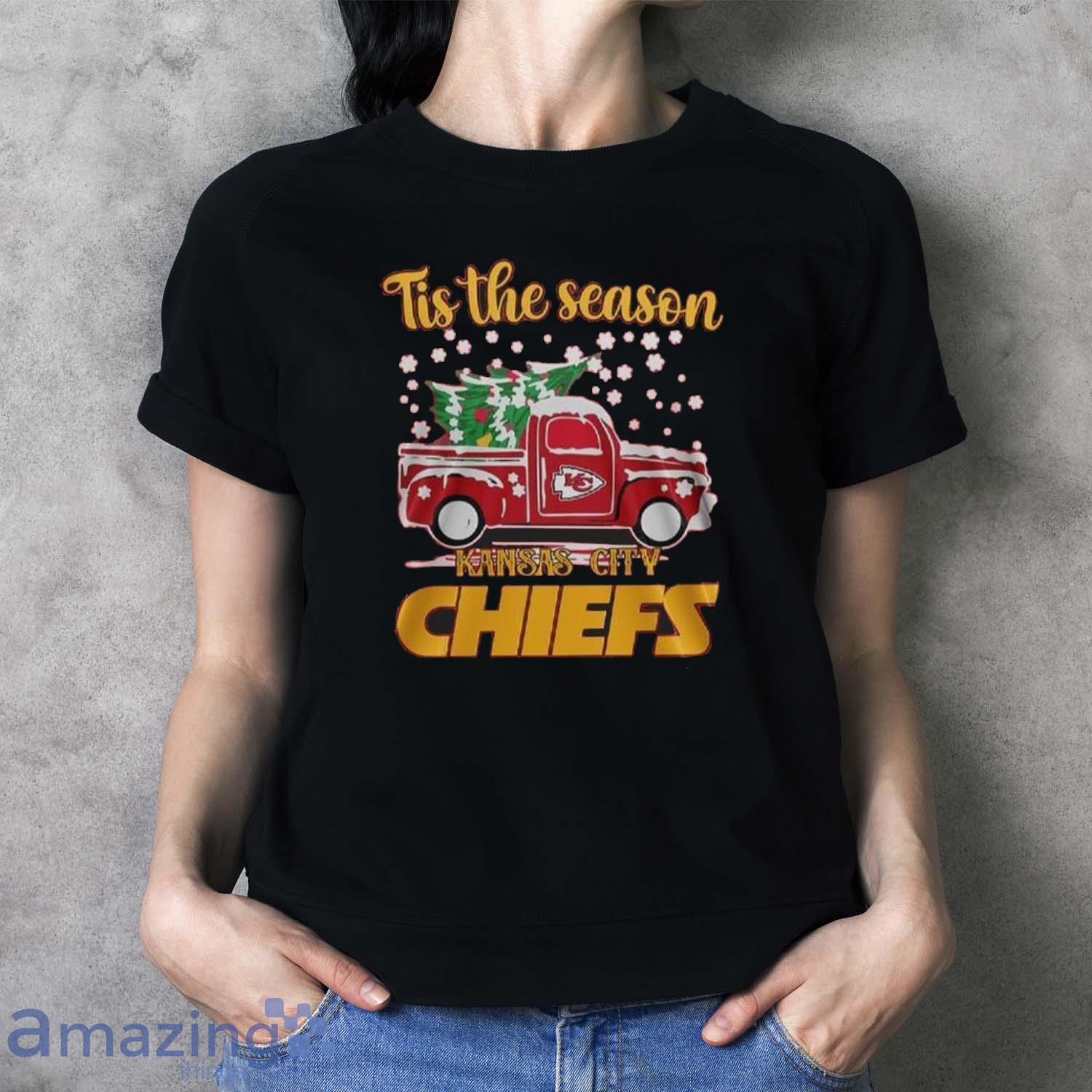 Tis The Season Kansas City Chiefs Christmas Shirt image Tis The Season Kansas City Chiefs Christmas Shirt - Ladies T-Shirt