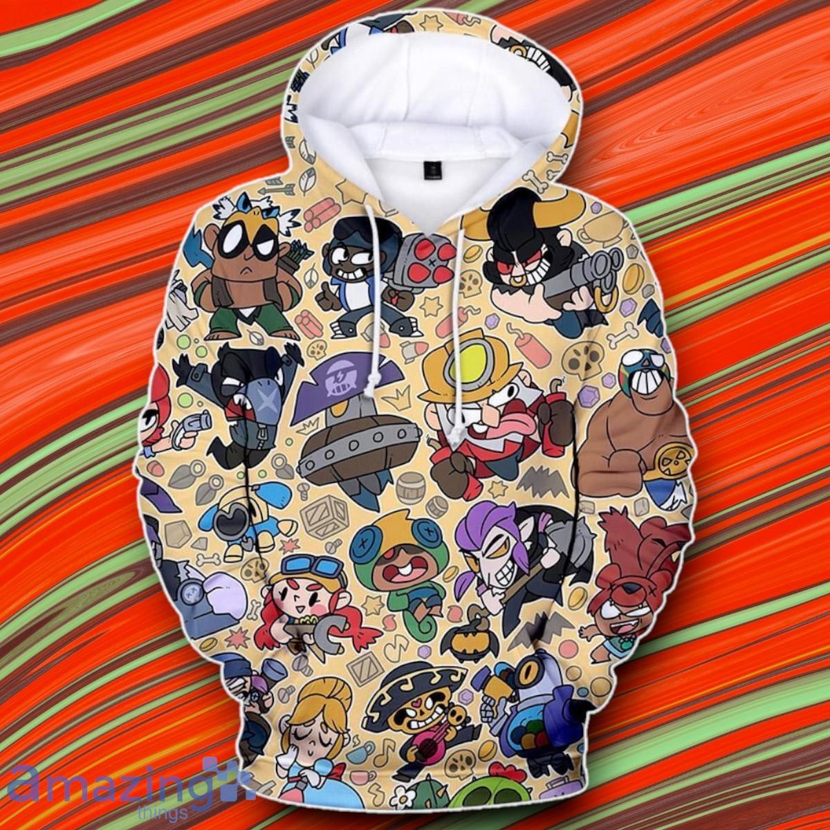 Unisex Brawl Stars 3D Hoodie Impressive Gift image Unisex Brawl Stars 3D Hoodie Impressive Gift Product Photo 1