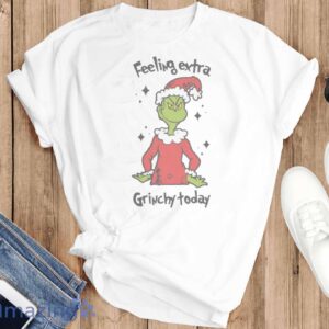 UNISEX GRINCH TSHIRT - Feeling Extra Grinchy Today Christmas Shirt, Grinch Shirt - T-SHIRT FLAT