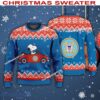 US Coast Guard Snoopy Driving A Car Christmas Sweater AOP Gift For Adult