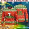 US FOODS Snoopy Driving A Car Christmas Sweater Gift Holidays
