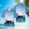 US Navy Carrier Air Wing One (CVW-1) over USS America in 1983 Hawaiian Shirt Beach Shirt