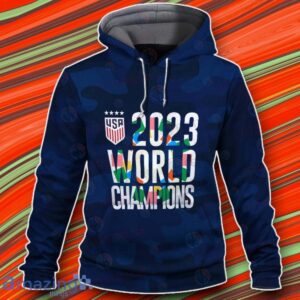 USA World Cup Champions Navy 3D Hoodie Impressive Gift Product Photo 2