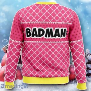 Vegeta Pink Badman Ugly Christmas Sweater Unique Gift Product Photo 1