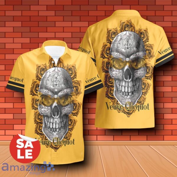 Veuve Clicquot Champagne Sukull Rose 3D Hawaiian Shirt & Shorts For Men Women Product Photo 2