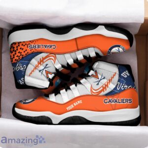 Virginia Cavaliers Air Jordan 11 Sneakers Custom Name Sport Team Shoes For Men And Women Product Photo 2