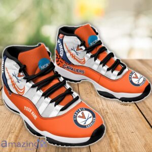 Virginia Cavaliers Air Jordan 11 Sneakers Custom Name Sport Team Shoes For Men And Women Product Photo 3