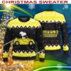 Waffle House Snoopy Driving A Car Xmas Sweater For Men Women
