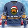 Wake Me When You Need Presents Halo Ugly Christmas Sweater Unique Gift