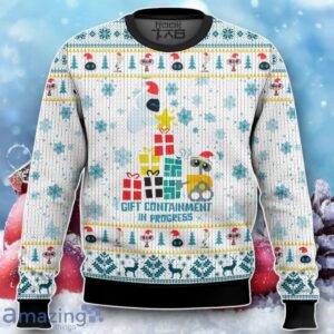 Wall-E Gift Containment In Process Ugly Christmas Sweater Unique Gift Product Photo 1