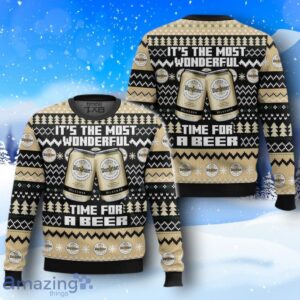 Warsteiner It’s The Most Wonderful Time For A Beer Ugly Christmas Sweater New Design image Warsteiner It’s The Most Wonderful Time For A Beer Ugly Christmas Sweater New Design Product Photo 3