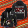 Washington Redskin Quarter Zip 3D Hoodie Impressive Gift
