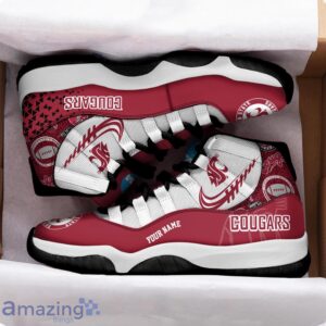 Washington State Cougars Air Jordan 11 Sneakers Custom Name Sport Team Shoes For Men And Women Product Photo 2