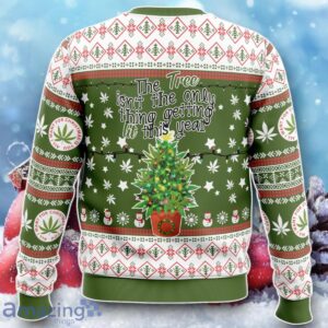 Weed Lit This Year Ugly Christmas Sweater Unique Gift image Weed Lit This Year Ugly Christmas Sweater Unique Gift Product Photo 2