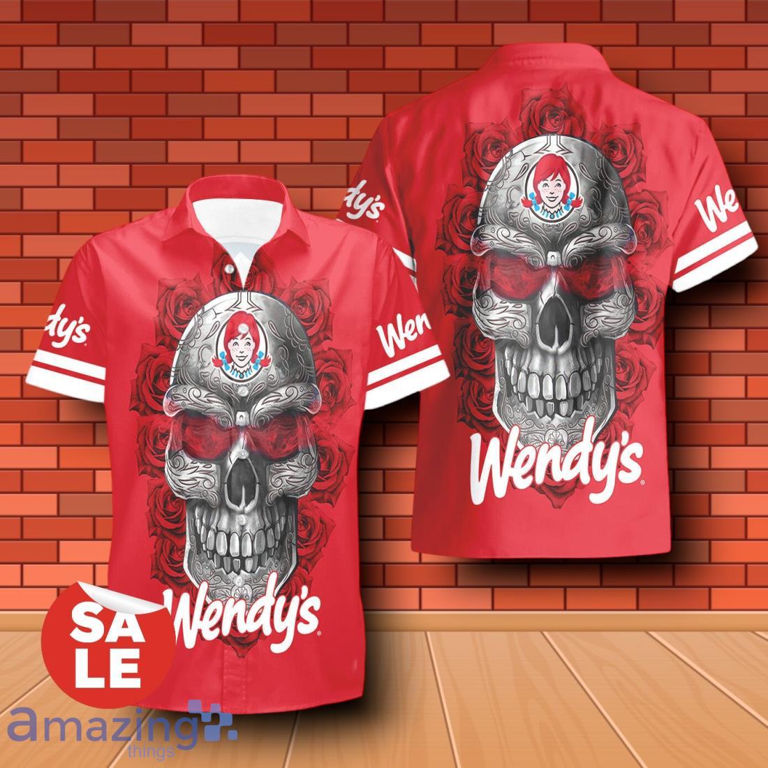 Wendy's Sukull Rose 3D Hawaiian Shirt & Shorts For Men Women image Wendy's Sukull Rose 3D Hawaiian Shirt & Shorts For Men Women