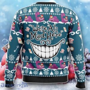 We’re All Mad Here Alice In Wonderland Ugly Christmas Sweater Unique Gift Product Photo 2