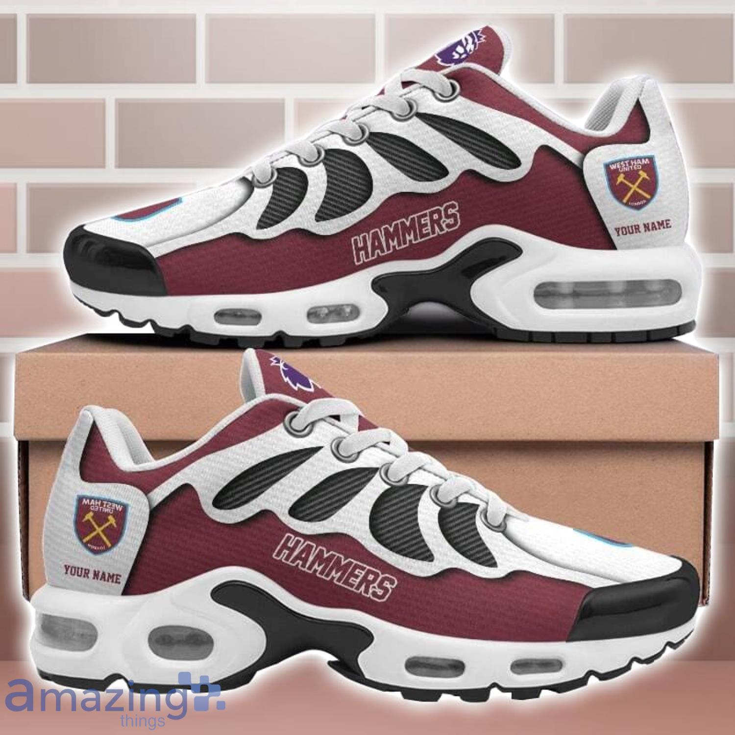 West Ham United Ultra Air Cushion Sports Shoes Custom Name For Men And Women TN Shoes Sneakers image West Ham United Ultra Air Cushion Sports Shoes Custom Name For Men And Women TN Shoes Sneakers Product Photo 1