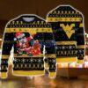 West Virginia Mountaineers Santa Claus Dabbing Funny Ugly Christmas Sweater For Men And Women