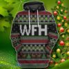 WFH Work From Home Ugly Christmas Sweater Custom Tshirt Impressive Gift