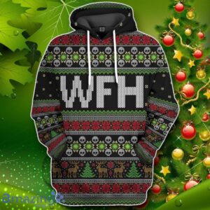 WFH Work From Home Ugly Christmas Sweater Custom Tshirt Impressive Gift Product Photo 1