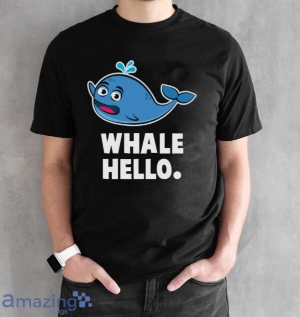 Whale Hello Shirt, Whale T-Shirt - Black Unisex T-Shirt