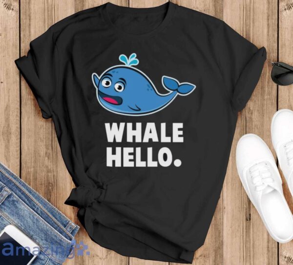 Whale Hello Shirt, Whale T-Shirt - Black T-Shirt