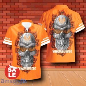 Whataburger Sukull Rose 3D Hawaiian Shirt & Shorts For Men Women image Whataburger Sukull Rose 3D Hawaiian Shirt & Shorts For Men Women Product Photo 2