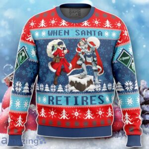 When Santa Retires Log Horizon Ugly Christmas Sweater Unique Gift Product Photo 1