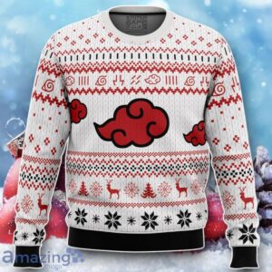 White Christmas Akatsuki Christmas Sweater Unique Gift Product Photo 1
