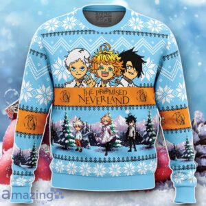 White Christmas The Promised Neverland Ugly Christmas Sweater Unique Gift Product Photo 1